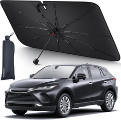Block 99% UV Rays | Protect Your Dashboard - PREMIUM Windshield Umbrella For Cars