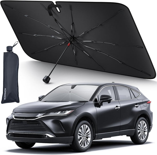 Block 99% UV Rays | Protect Your Dashboard - PREMIUM Windshield Umbrella For Cars