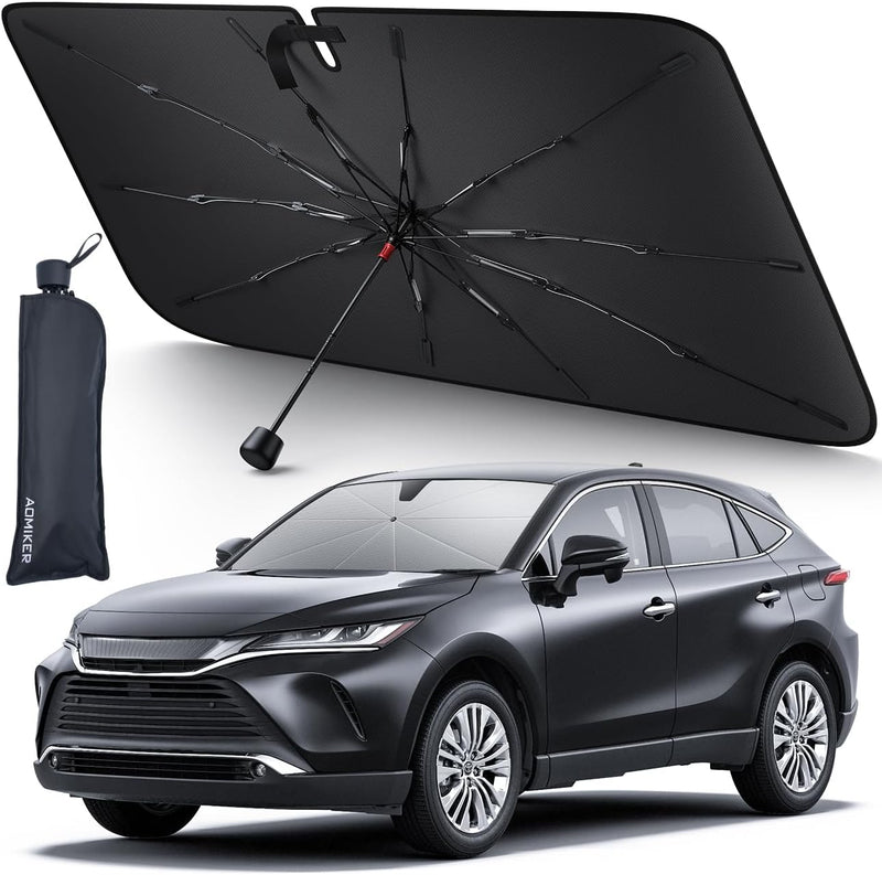 Block 99% UV Rays | Protect Your Dashboard - PREMIUM Windshield Umbrella For Cars
